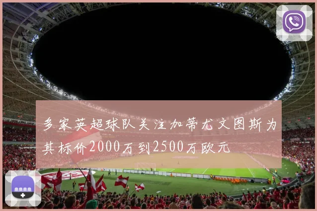 多家英超球队关注加蒂尤文图斯为其标价2000万到2500万欧元